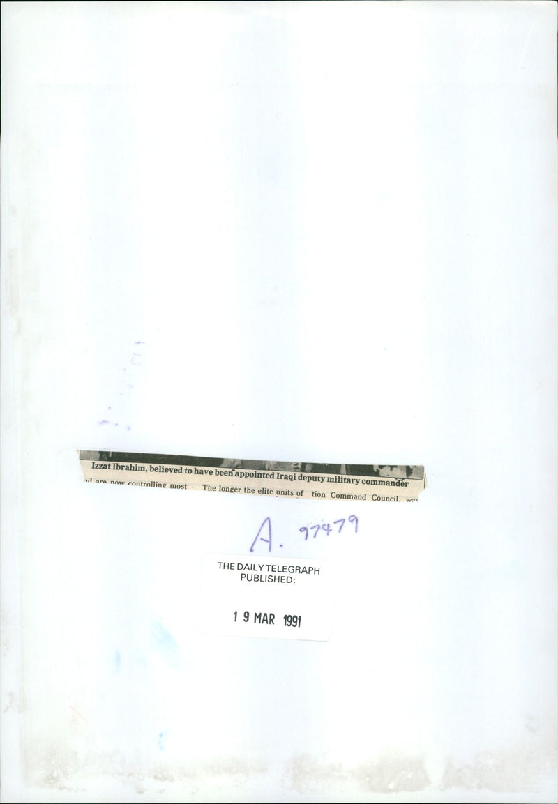 Izzat Ibrahim al-Douri - Vintage Photograph