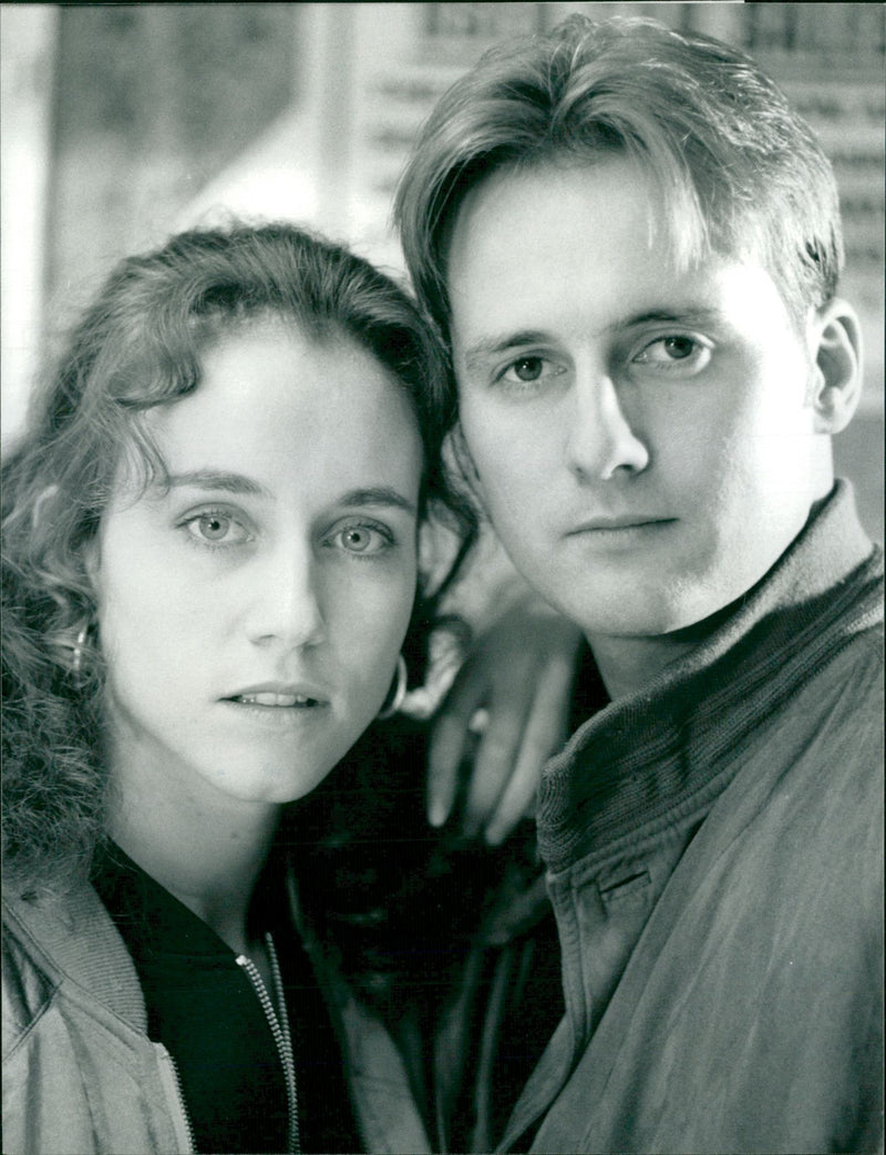 Actor Webster Gary and Allie Byrne - Vintage Photograph