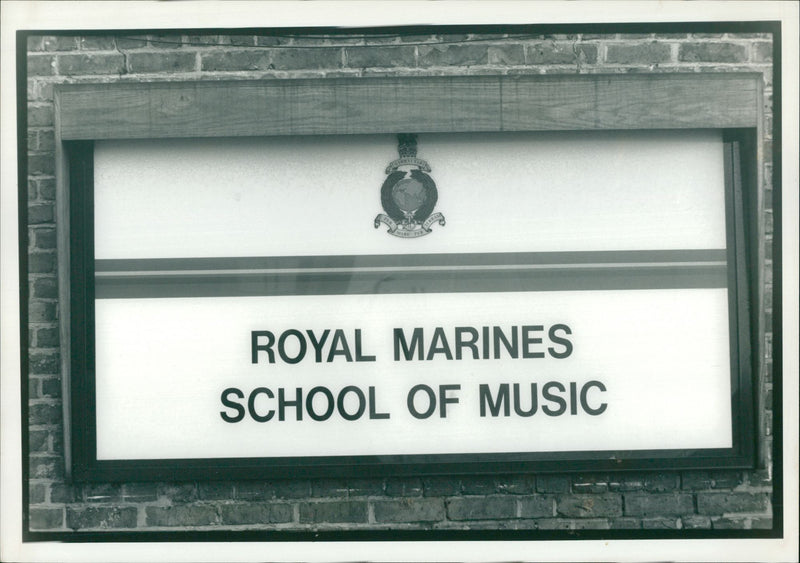 Royal Marines: school of music. - Vintage Photograph