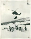 Royal Marines:real snow men. - Vintage Photograph