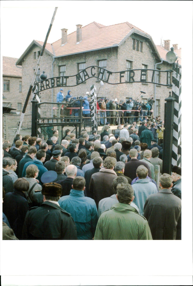 Auschwitz Poland:work makes you free - Vintage Photograph