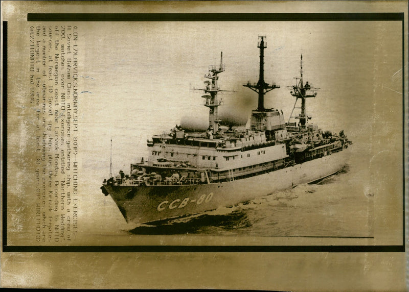 Balzam-class intelligence ship - Vintage Photograph