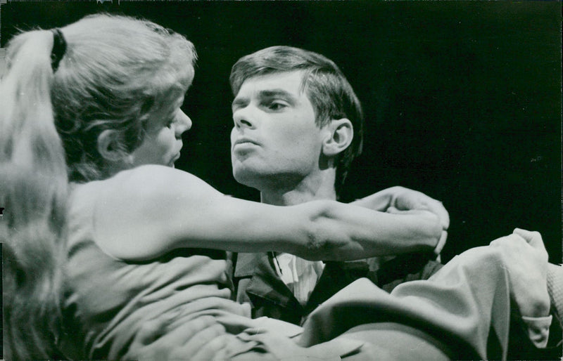 Berit Marianne and Hans Wahlgren in the musical "Up and Down". - Vintage Photograph
