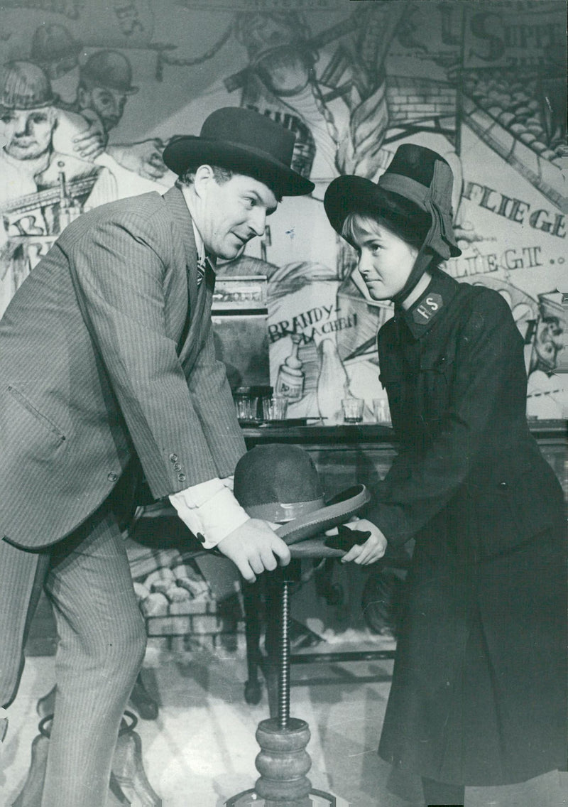 Scene from Volkstheater Rostock's set of musical "Happy End" - Vintage Photograph