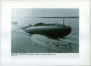Submarine Holland One in the English channel in early 1900's - Vintage Photograph