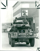 Europa Hotel Shootings:An armoured unit - Vintage Photograph