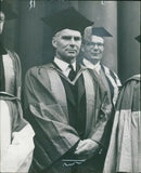 Sir Vivian Fuchs who led the Commonwealth Trans-Antarctic Expedition. - Vintage Photograph