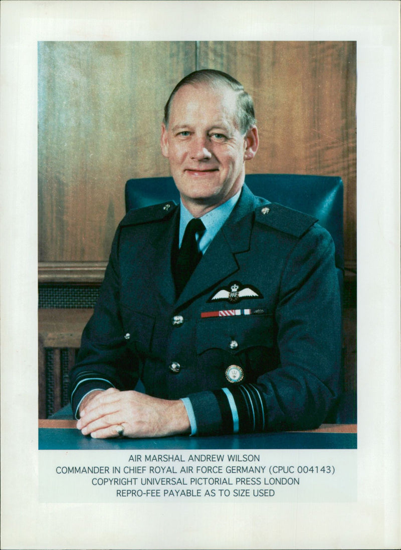 Air Marshall Sir Andrew Wilson. - Vintage Photograph