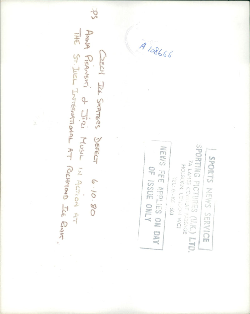 Pisanca Anna with Jiri Music - Vintage Photograph