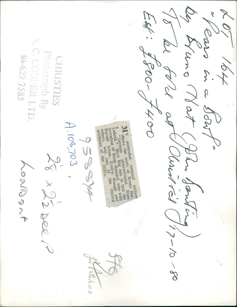Bruno Hat: - Vintage Photograph