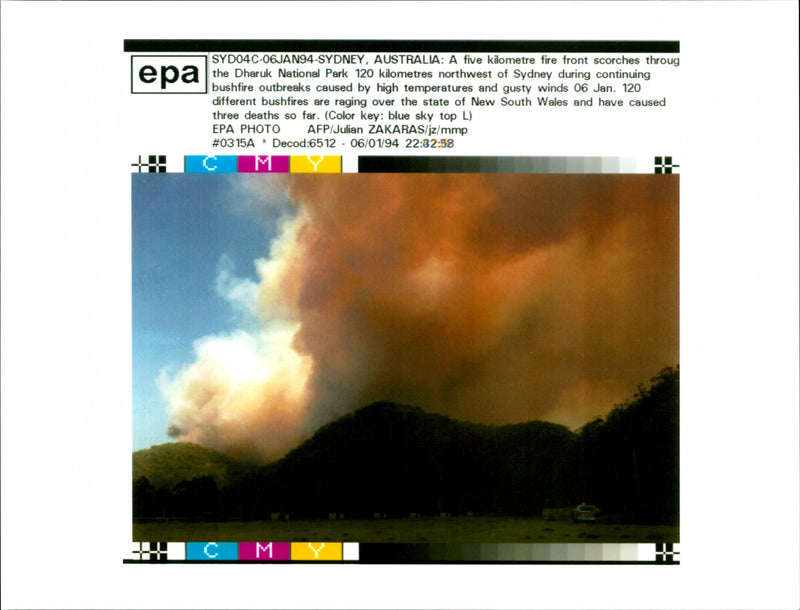 Australia: Fires and Firemen - Vintage Photograph