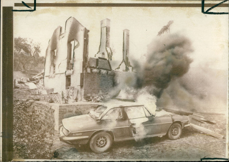 Australia: Fires and Firemen - Vintage Photograph