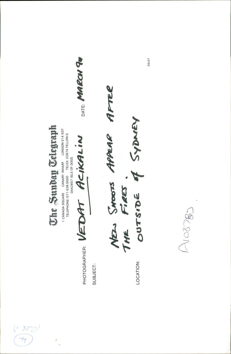 Australia: Fires and Firemen - Vintage Photograph