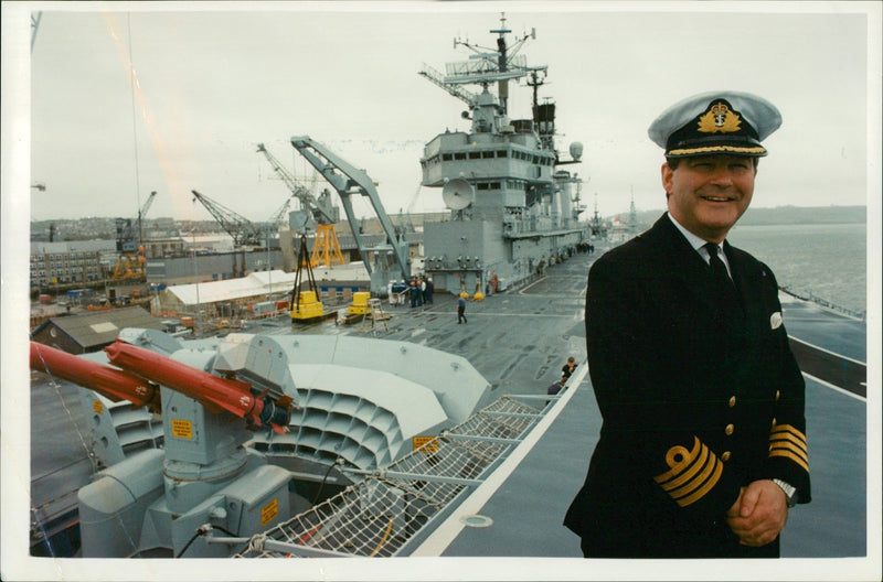 Ship: H.M.S Illustrious - Vintage Photograph