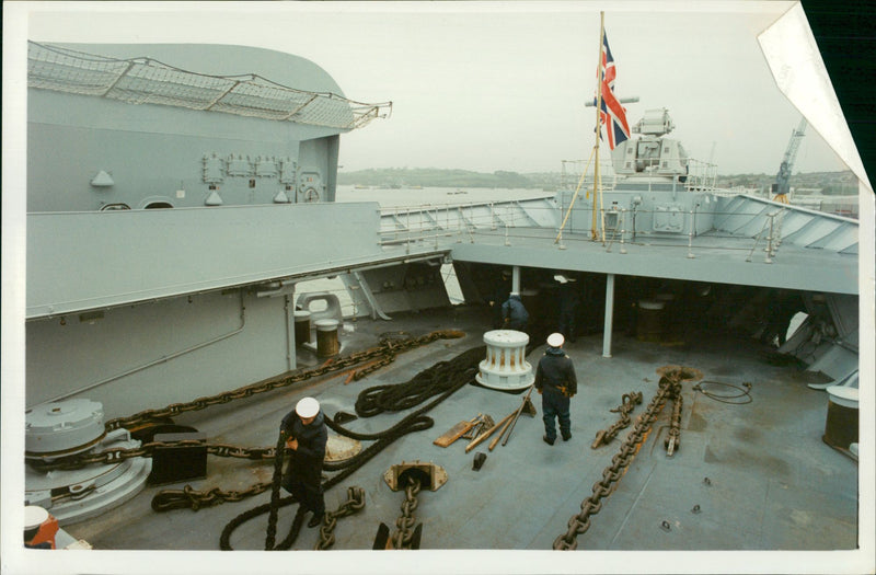 Ship: H.M.S Illustrious - Vintage Photograph