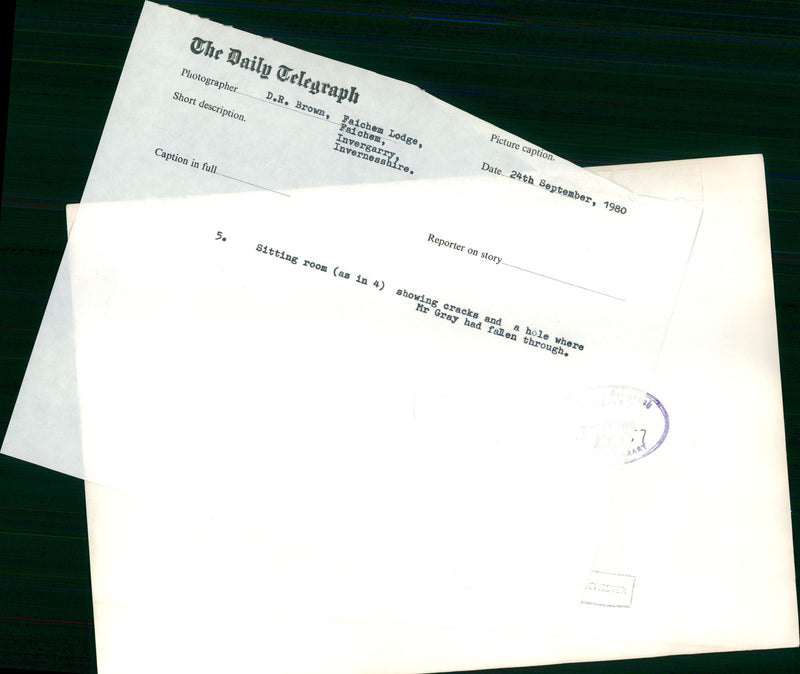 Inuengarny Cannabis Cases:Sitiing room. - Vintage Photograph