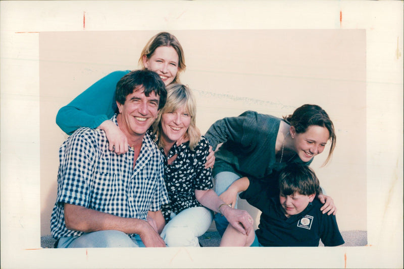 Inuengarny Cannabis Cases:Marks with his wife judy and children. - Vintage Photograph