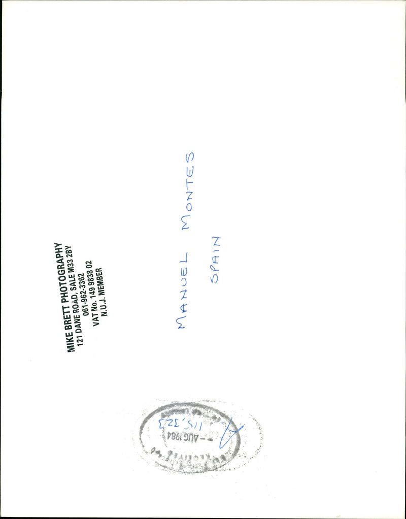 Manuel Montes - Vintage Photograph