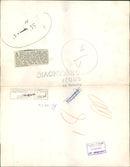 Shepherd's Bush murders:a police car park. - Vintage Photograph