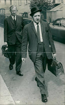 Shepherd's Bush murders: mr oliver nurgent with richard chitty. - Vintage Photograph