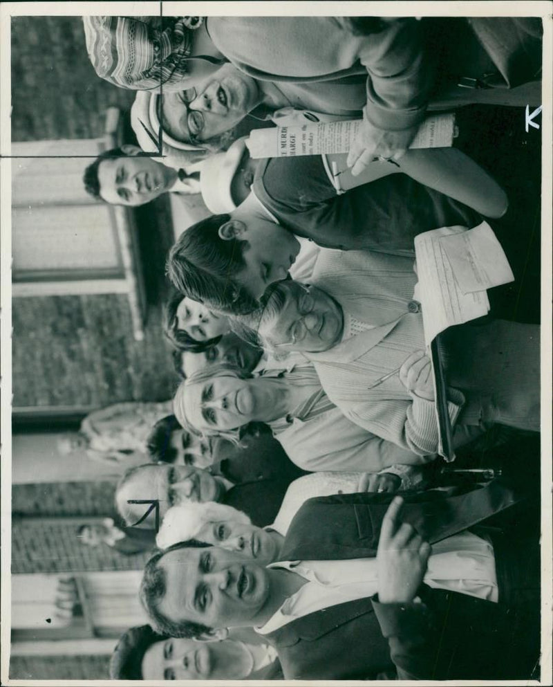 Shepherd's Bush murders: a woman sought signatures to a pettion. - Vintage Photograph