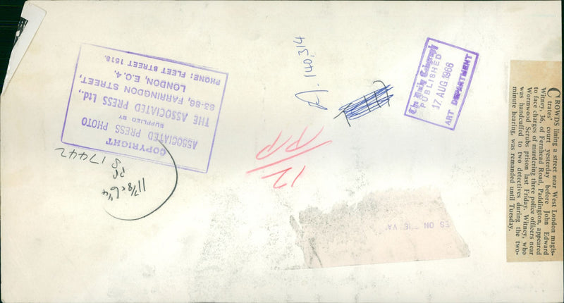 Shepherd's Bush murders - Vintage Photograph