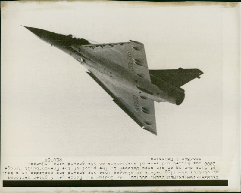 Aircraft : Dassault Mirage 2000 - Vintage Photograph