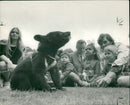 Brown bear:handicapped chelsea children getting. - Vintage Photograph
