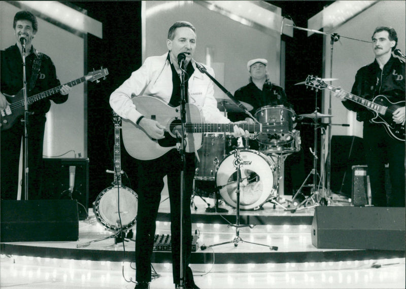Lonnie Donegan: Singer & Musician - Vintage Photograph