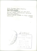 Lieutenant General Meinhard Glanz. - Vintage Photograph