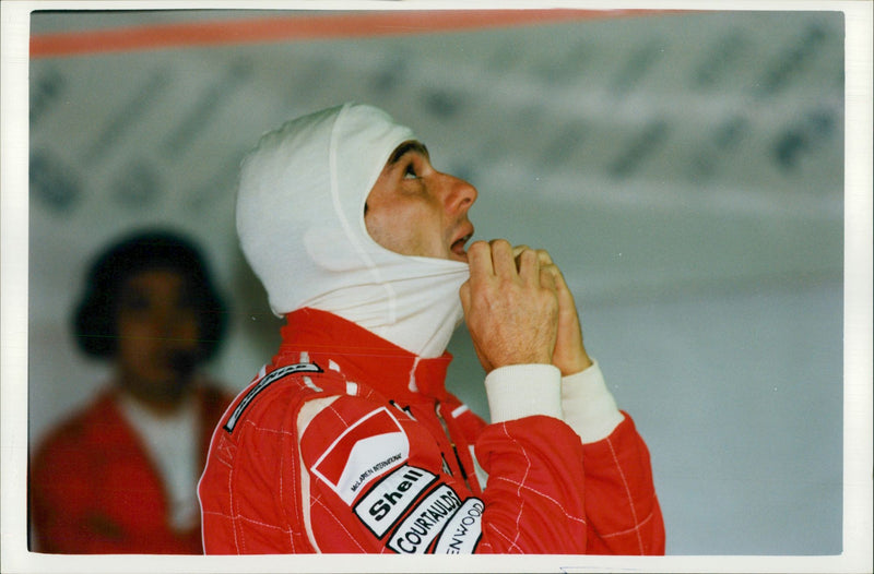 Ayrton Senna. - Vintage Photograph