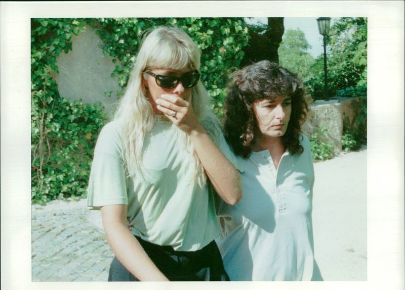 Ayrton Senna.Adriane Galisteu girlfriend of Formula one driver Ayrton. - Vintage Photograph