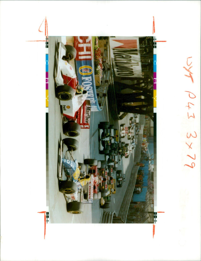 Ayrton Senna: - Vintage Photograph
