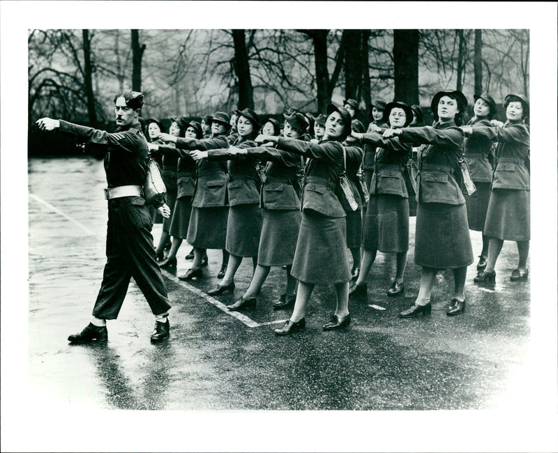 NAAFI Girls. - Vintage Photograph