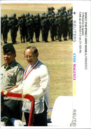 Fidel Ramos with Philippines Army. - Vintage Photograph