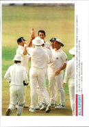 Cricket England:Andrew caddick with his team. - Vintage Photograph