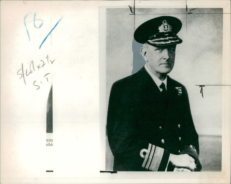 Admiral John Henry Godfrey. - Vintage Photograph