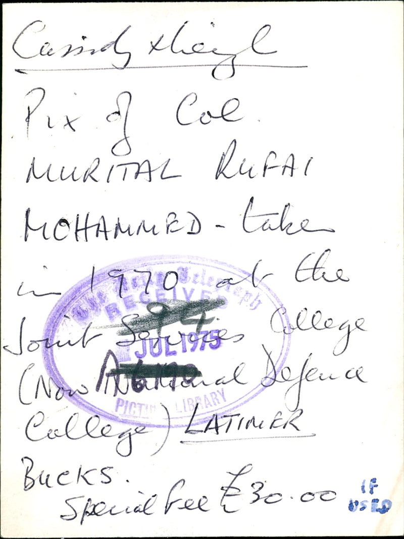 Murtala Rufai Ramat Muhammed. - Vintage Photograph