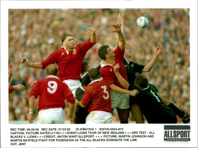 Rugby British Lions Tour 1993 - Vintage Photograph