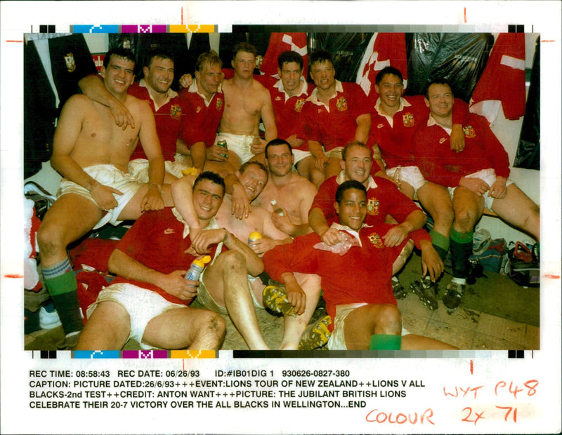 Rugby British Lions Tour 1993 - Vintage Photograph