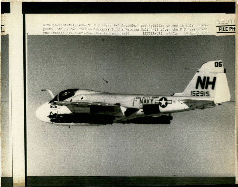 Aircraft A-6E Jet. - Vintage Photograph