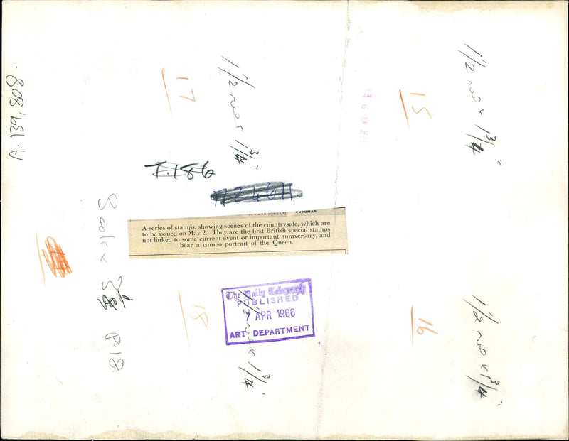 Stamps British and Commonwealth Elizab.eth Landscapes - Vintage Photograph