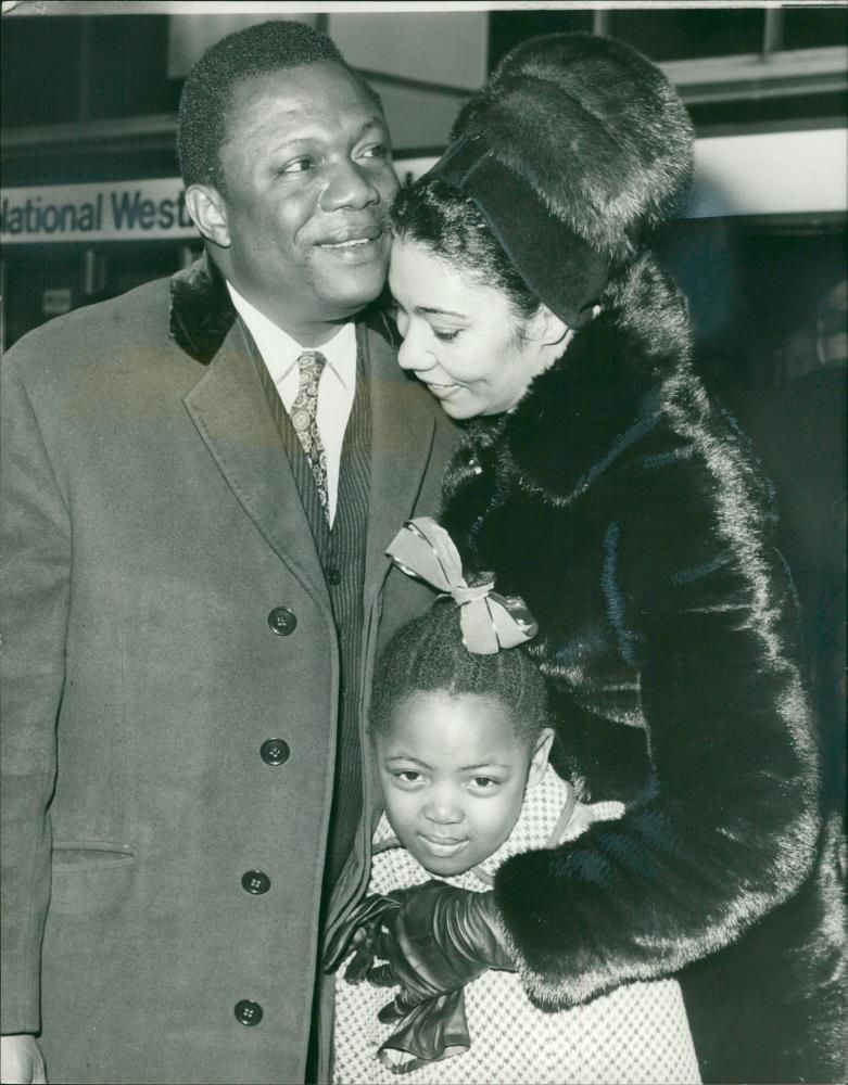 Victor S. Kanu & wife Genoveva Marais - Vintage Photograph