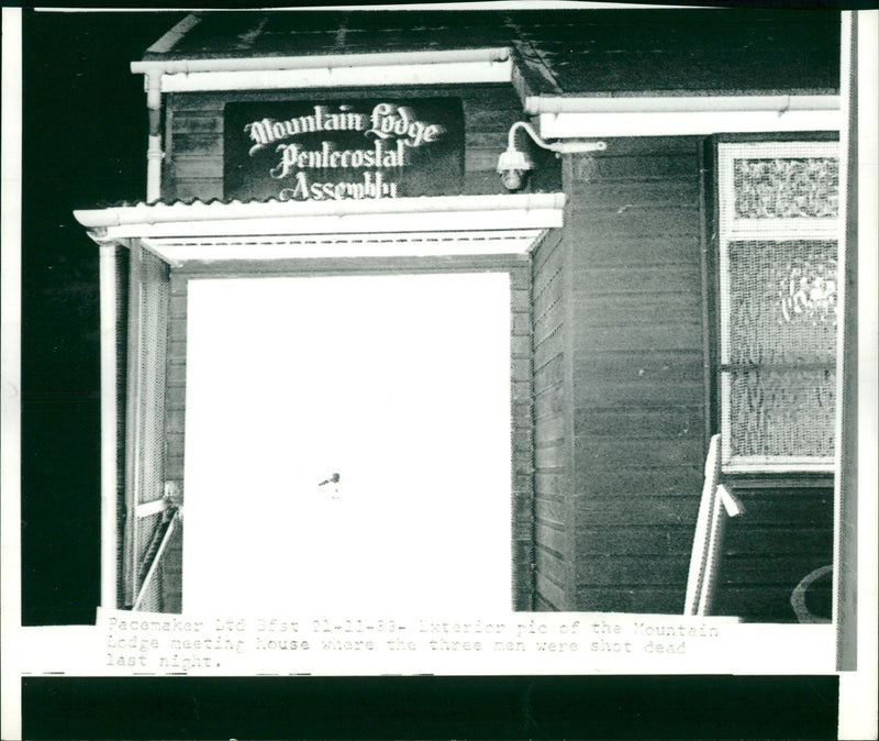 Penecostal Gospell Hall Murders. - Vintage Photograph