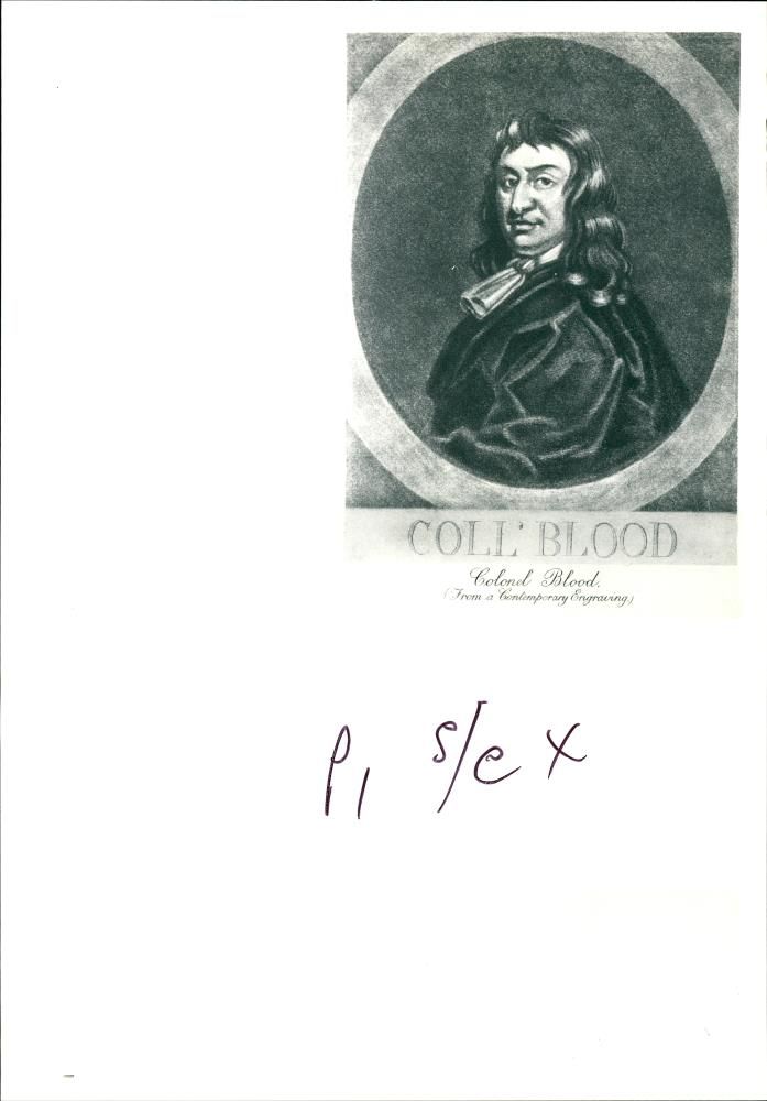 Colonel Thomas Blood. - Vintage Photograph