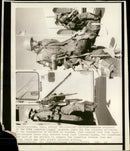 Canadian soldiers of the 88th canadian signal squadron. - Vintage Photograph