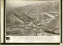 An aerial view of the strategic heights overlooking. - Vintage Photograph