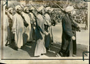 Well armed mullahs on parade at teheran university. - Vintage Photograph