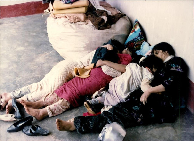 Iranian gas victims. - Vintage Photograph