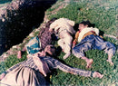 Iranian gas victims. - Vintage Photograph